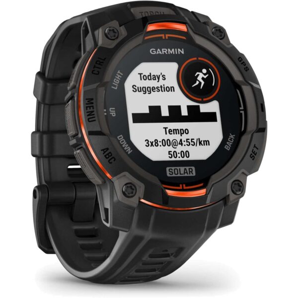Garmin Instinct 3 Solar GPS Smartwatch - 45mm - Schwarz – Bild 3